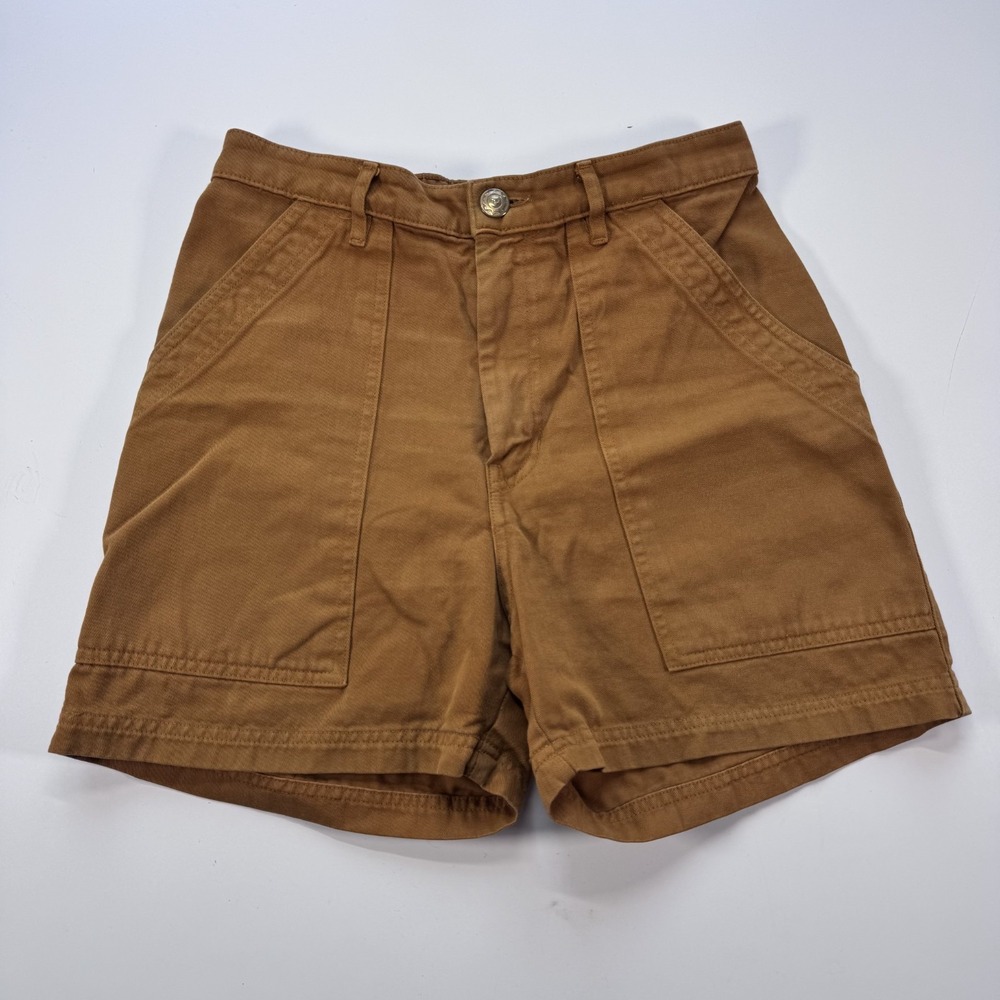 BIG BUD PRESS 4.5" Classic Work Shorts Brown Adult Unisex Small Made in USA